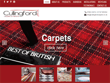 Tablet Screenshot of cullingfordcarpets.co.uk